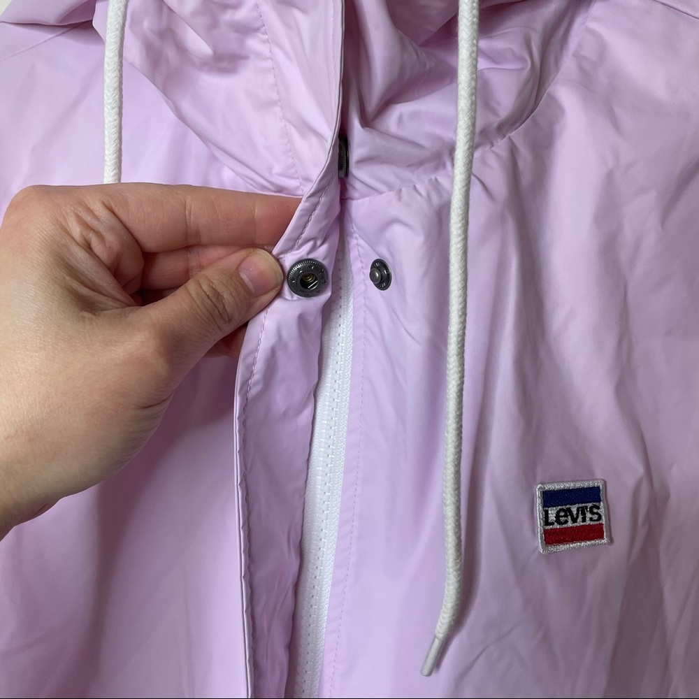 Levi's Nylon Pink Mesh Hooded Jacket - Picture 6 of 8
